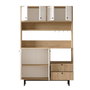 Hanah Home Armario Multiusos RE5-SW Roble y Blanco